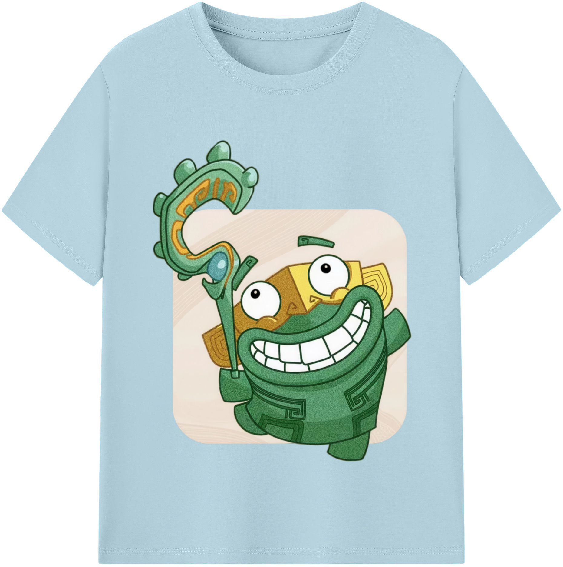 （画像用） Ne Zha 2 ナタ 魔童の大暴れ 綿100％半袖Tシャツ（フロントプリント）